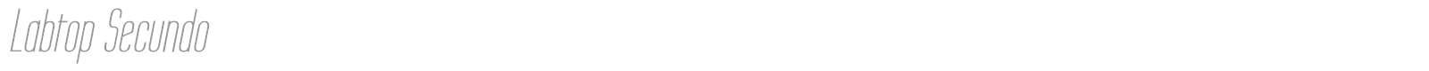 Labtop Secundo font preview